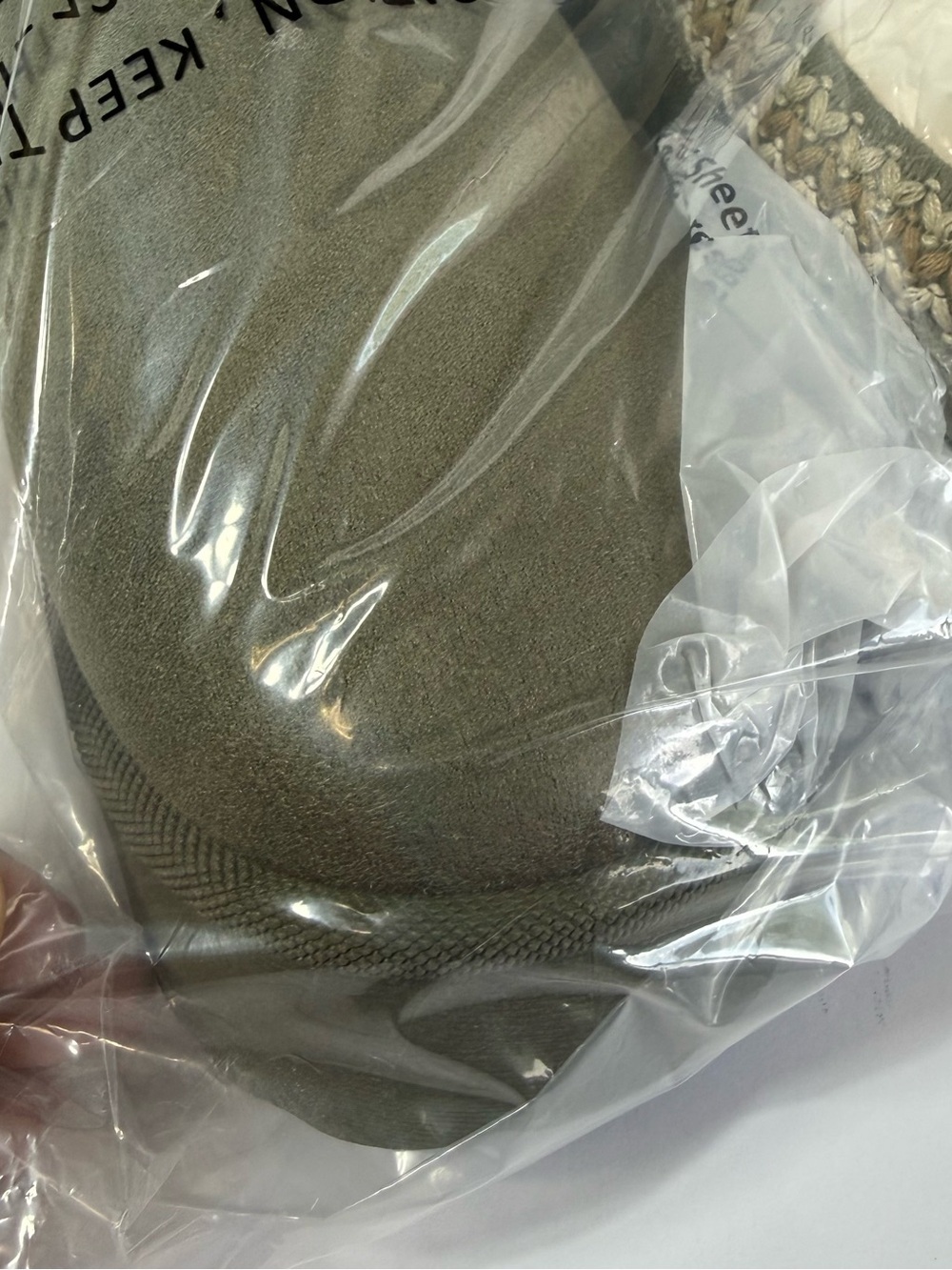 NWT Jade Sage Green Platform Suede Slippers Chunky Braided Trim 8 - Picture 4 of 6